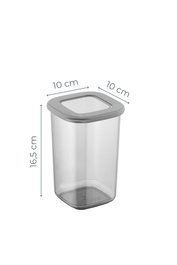 Hermia Juego de 12 Cajas de Almacenaje 1200 ml Antracita